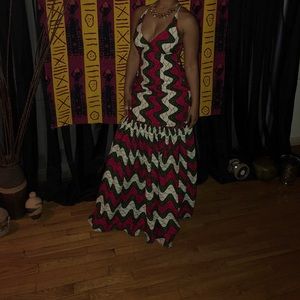 African Print Custom made  Dress